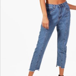 BOOHOO SEAM FRONT STRAIGHT LEG JEANS